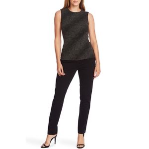 NWT Vince Camuto Metallic Textured Blouse